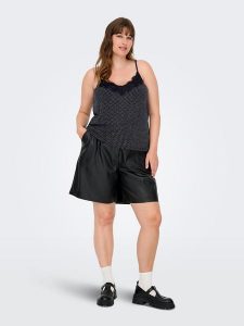 ONLY Carmakoma Top w kolorze granatowym rozmiar: 46/48. Niebieskie topy Only Carmakoma, bez wzorów, z koronki, bez kołnierzyka, bez ramiączek. Za 61,17 zł.