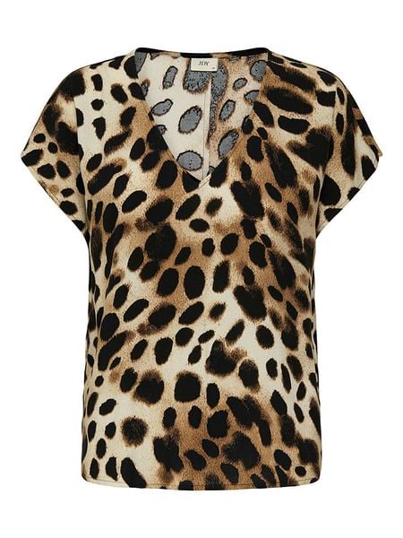 JDY Koszulka w kolorze brązowym rozmiar: 36. Brązowe bluzki JDY, s, bez wzorów, z wiskozy, klasyczne, bez kołnierzyka, bez ramiączek. Za 32,75 zł.