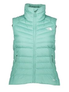 The North Face Kamizelka puchowa "Ashton" w kolorze turkusowym rozmiar: S. Niebieskie kamizelki The North Face, s, bez wzorów, z puchu, bez kołnierzyka, bez ramiączek, bez kaptura. Za 336,61 zł.