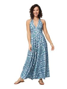 Aller Simplement Sukienka w kolorze błękitnym rozmiar: 34-40. Niebieskie sukienki Aller Simplement, bez wzorów, klasyczne, bez kołnierzyka, bez ramiączek, maxi. Za 65,99 zł.