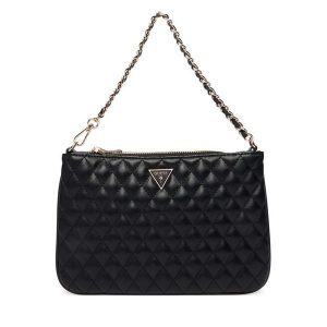 Torebka Guess. Czarne torebki klasyczne Guess, z aplikacjami, bez dodatków. Za 269,99 zł.