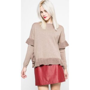 Silvian Heach - Sweter. Szare swetry klasyczne marki Silvian Heach, z dzianiny, z krótkim rękawem. W wyprzedaży za 269,90 zł.