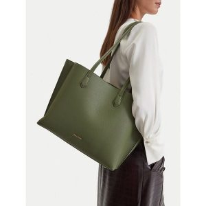 Torebka GINO ROSSI. Zielone shopper bag Gino Rossi, bez wzorów, bez dodatków. Za 299,99 zł.