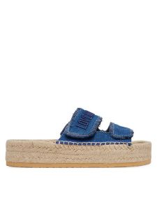 LOVE MOSCHINO Espadryle JA28383G0MJO5700 Niebieski. Niebieskie espadryle LOVE MOSCHINO, bez wzorów, z materiału, bez obcasa. Za 439,99 zł.