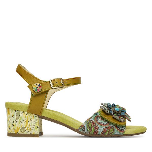 Sandały Laura Vita. Brązowe sandały LAURA VITA, bez wzorów, bez obcasa, na słupku, bez zapięcia. Za 229,99 zł.