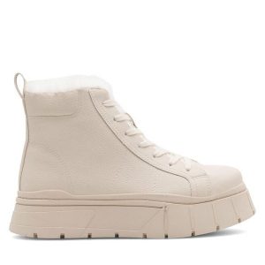 Trzewiki DeeZee. Brązowe botki DeeZee, bez wzorów, bez obcasa, na płaskiej podeszwie, bez zapięcia. Za 159,99 zł.