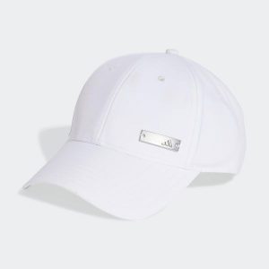 Czapka z daszkiem ADIDAS. Białe czapki ADIDAS, bez wzorów, z tkaniny, sportowe. Za 64,99 zł.