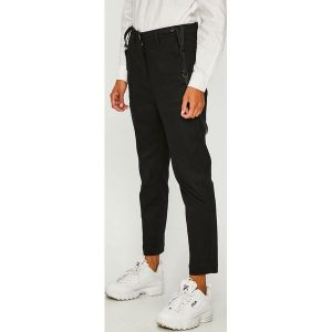 G-Star Raw - Spodnie. Szare spodnie z wysokim stanem marki G-Star Raw, z bawełny. W wyprzedaży za 499,90 zł.