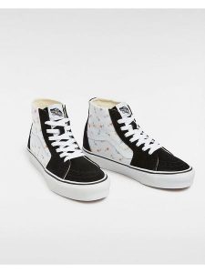 Vans Skórzane sneakersy w kolorze czarno-białym rozmiar: 44,5. Białe trampki Vans, bez wzorów, za kostkę, bez zapięcia. Za 136,13 zł.