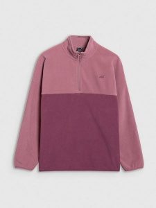 4F Bluza polarowa w kolorze jasnoróżowo-różowym rozmiar: S. Różowe bluzy 4f, s, bez wzorów, z polaru, bez kaptura. Za 74,63 zł.