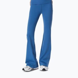 Legginsy treningowe damskie Cardio Bunny Flare. Niebieskie legginsy Cardio Bunny, bez wzorów, z elastanu. Za 189,99 zł.
