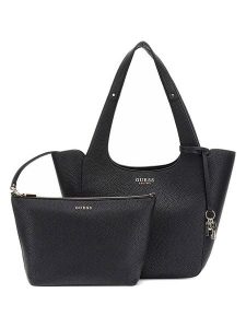 Guess Shopper bag w kolorze czarnym - 46 x 28 x 13 cm rozmiar: onesize. Czarne shopper bag Guess, z aplikacjami, z materiału, na ramię, bez dodatków. Za 434,99 zł.