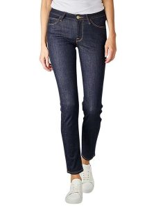 Lee Dżinsy - Skinny fit - w kolorze granatowym rozmiar: W28/L33. Niebieskie jeansy Lee, z aplikacjami. Za 153,34 zł.