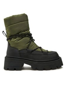 ONLY Shoes Botki 15329809 Zielony. Zielone botki ONLY SHOES, bez wzorów, z materiału, bez obcasa, na płaskiej podeszwie, bez zapięcia. Za 319,99 zł.