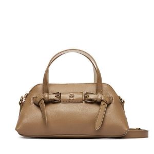 Torebka Tommy Hilfiger. Brązowe torebki klasyczne TOMMY HILFIGER, bez wzorów, bez dodatków. Za 529,99 zł.