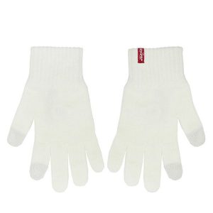 Rękawiczki Damskie Levi's®. Rękawiczki bez wzorów, z dzianiny. Za 99,99 zł.