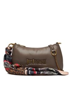 Just Cavalli Torebka 79RA4BD7 ZS748 Brązowy. Brązowe torebki wieczorowe Just Cavalli, bez wzorów, ze skóry, bez dodatków. Za 579,99 zł.