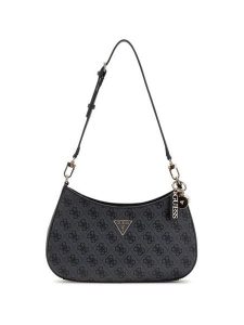 Guess Torebka 175341 Czarny. Czarne listonoszki Guess, z aplikacjami, ze skóry, bez dodatków. Za 439,99 zł.