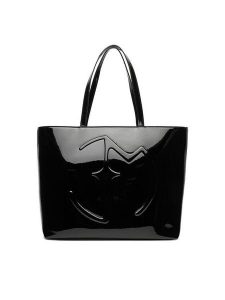Eva Minge Torebka EO-ALISON-LDA8224-1 Czarny. Czarne shopper bag Eva Minge, bez wzorów, z materiału, bez dodatków. Za 239,99 zł.