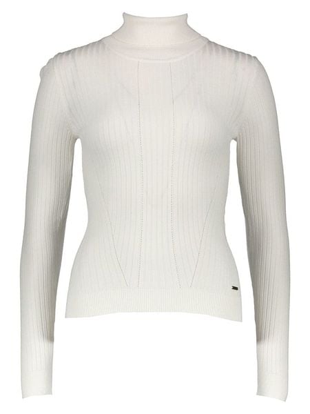 Pepe Jeans Golf w kolorze białym rozmiar: L. Białe golfy Pepe Jeans, bez wzorów, z bawełny. Za 157,35 zł.