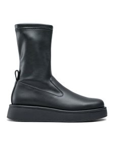 Jenny Fairy Botki ENERGY-01HZ Szary. Szare botki Jenny Fairy, bez wzorów, ze skóry, bez obcasa, na płaskiej podeszwie, bez zapięcia. Za 139,99 zł.