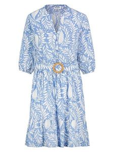 Sublevel Sukienka w kolorze błękitnym rozmiar: XL. Niebieskie sukienki Sublevel, na co dzień, xl, bez wzorów, z tkaniny, bez kołnierzyka, bez ramiączek, midi, proste. Za 82,99 zł.