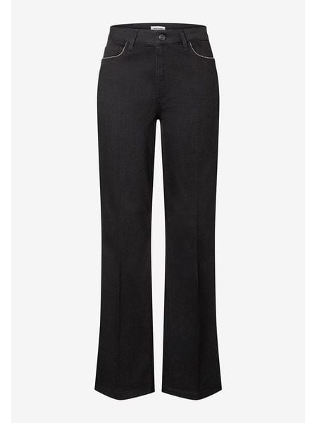 More & More Dżinsy - Flared fit - w kolorze czarnym rozmiar: 38. Czarne jeansy More & More, bez wzorów, z podwyższonym stanem. Za 139,95 zł.
