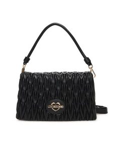 LOVE MOSCHINO Torebka JC4013PP1NLH0000 Czarny. Czarne torebki klasyczne LOVE MOSCHINO, bez wzorów, ze skóry, bez dodatków. Za 489,99 zł.