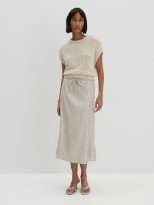 Someday Spódnica "Oflow" w kolorze kremowym rozmiar: 38. Brązowe spódnice someday., bez wzorów, maxi. Za 238,84 zł.