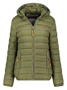 Geographical Norway Kurtka pikowana "Atikolor" w kolorze zielonym rozmiar: 3XL. Zielone kurtki Geographical Norway, xl, bez wzorów, bez kaptura. Za 143,56 zł.