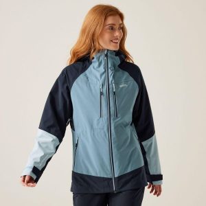 Kurtka turystyczna 3 w 1 damska Carletta IX. Niebieskie kurtki Regatta, bez wzorów, bez kaptura. Za 599,99 zł.