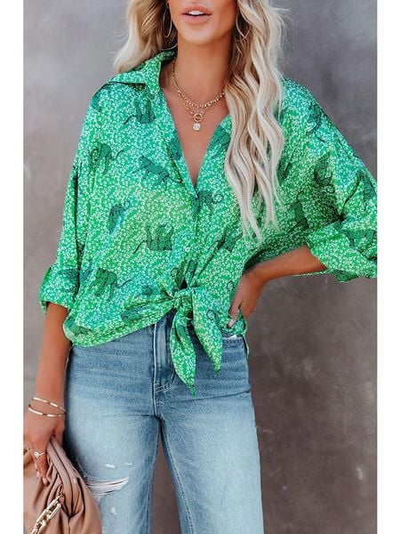 Milan Kiss Bluzka w kolorze zielonym rozmiar: S. Zielone bluzki Milan Kiss, s, bez wzorów, bez kołnierzyka, bez ramiączek. Za 74,11 zł.