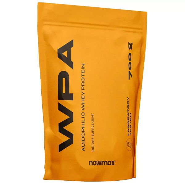 Nowmax® Whey WPA 700g Truskawka-banan. Białe jeansy NOWMAX, bez wzorów. Za 79,90 zł.