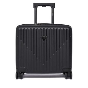 Walizka kabinowa Guess. Czarne walizki Guess, z aplikacjami. Za 729,99 zł.