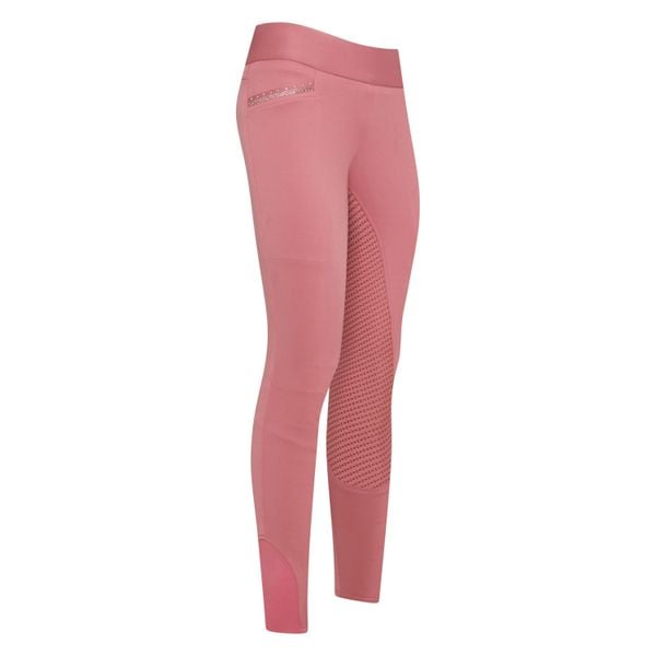 Damskie legginsy jeździeckie z pełną przyczepnością Imperial Riding EL Capone. Czerwone legginsy IMPERIAL RIDING, bez wzorów. Za 398,50 zł.