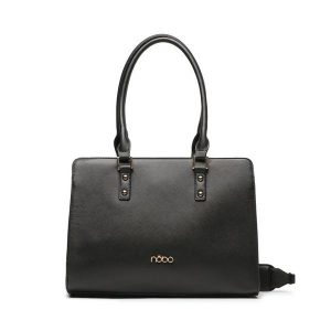 Torebka Nobo. Czarne torebki klasyczne NOBO, bez wzorów, bez dodatków. Za 169,99 zł.