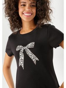 Aniston Koszulka w kolorze czarnym rozmiar: 42. Czarne bluzki Aniston, bez wzorów, z bawełny, bez kołnierzyka, bez ramiączek. Za 24,06 zł.