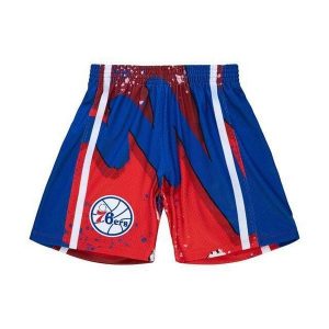 Szorty Philadelphia 76ers Swingman NBA Hyper Hoops 1996/97. Czerwone szorty MITCHELL & NESS, bez wzorów, sportowe. Za 437,50 zł.
