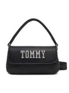 Tommy Jeans Torebka Tjw Everywhere Flap Crossover AW0AW17391 Czarny. Czarne torebki klasyczne Tommy Jeans, bez wzorów, z jeansu, bez dodatków. Za 229,99 zł.