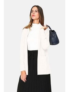 ASSUILI Kardigan w kolorze kremowym rozmiar: 42. Brązowe kardigany Assuili, z kaszmiru. Za 158,47 zł.