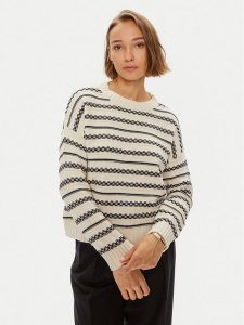 Weekend Max Mara Sweter Foster 2425366151 Beżowy Standard Fit. Brązowe swetry klasyczne Weekend Max Mara, m, z bawełny, bez kołnierzyka. Za 549,99 zł.