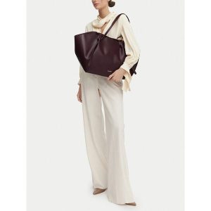 Torebka GINO ROSSI. Czerwone shopper bag Gino Rossi, bez wzorów, bez dodatków. Za 279,99 zł.