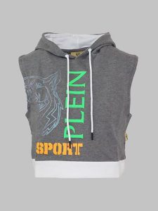 Plein Sport Bluza w kolorze szarym rozmiar: S. Szare bluzy Plein Sport, s, bez wzorów, z bawełny, z kapturem. Za 166,88 zł.