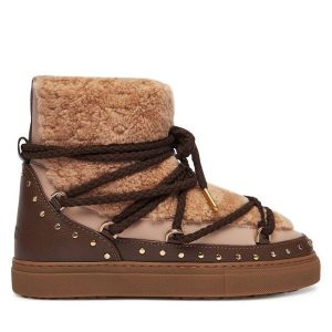 Śniegowce Inuikii. Brązowe buty zimowe Inuikii, bez obcasa, bez zapięcia. Za 959,99 zł.