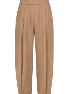 Sublevel Spodnie w kolorze karmelowym rozmiar: S/M. Brązowe spodnie z wysokim stanem Sublevel, bez wzorów, z materiału, z podwyższonym stanem. Za 82,64 zł.