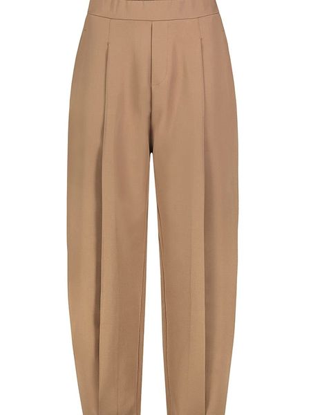 Sublevel Spodnie w kolorze karmelowym rozmiar: S/M. Brązowe spodnie z wysokim stanem Sublevel, bez wzorów, z materiału, z podwyższonym stanem. Za 100,28 zł.