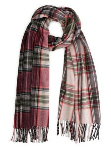 TRAVELIN' Szal w kolorze czerwono-beżowym rozmiar: onesize. Brązowe szaliki Travelin', bez wzorów, z materiału. Za 121,99 zł.