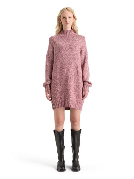 Scotch & Soda Sukienka dzianinowa w kolorze szaroróżowym rozmiar: M. Różowe sukienki Scotch & Soda, m, bez wzorów, z dzianiny, bez kołnierzyka, bez ramiączek, mini. Za 223,99 zł.