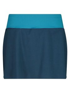 Cmp Spódnico-spodenki w kolorze granatowo-turkusowym rozmiar: 44. Niebieskie spódnice CMP, na co dzień, bez wzorów, z materiału, sportowe, bez kołnierzyka, bez ramiączek, proste. Za 79,77 zł.