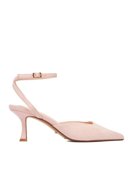 DeeZee Czółenka CEO-CWBFS11610 Różowy. Czerwone czółenka DeeZee, bez wzorów, z materiału, bez obcasa, bez zapięcia. Za 129,99 zł.